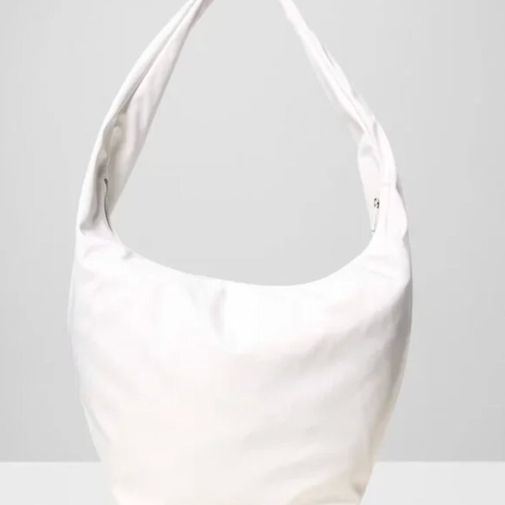 Aritzia - Babaton Access Satin Bag - Matte Pearl